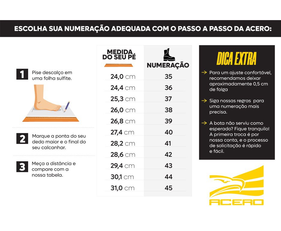 Bota Coturno Acero Alfa Tech Latego Preto