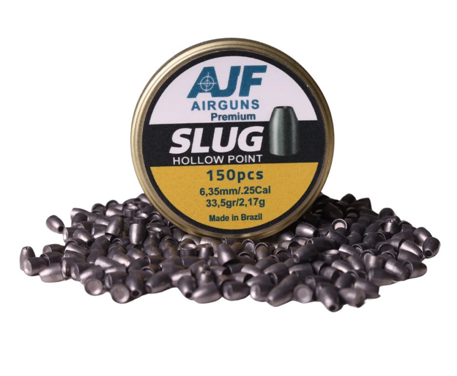 Chumbinho Slug Hollow Point 6.35mm 2,17g 33,5gr 150un AJF Airguns