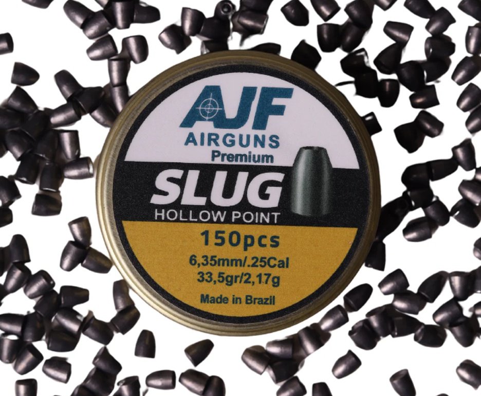Chumbinho Ajf Airgun Slug Hollow Point 6.35mm 33,5gr 150 un