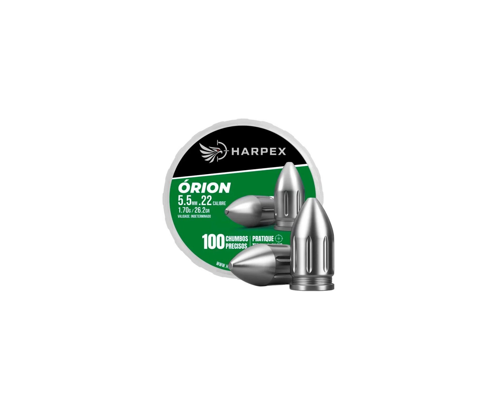 Kit 03 Cx Chumbinho Harpex Orion 5,5mm 100 pcs/pot + Alvos