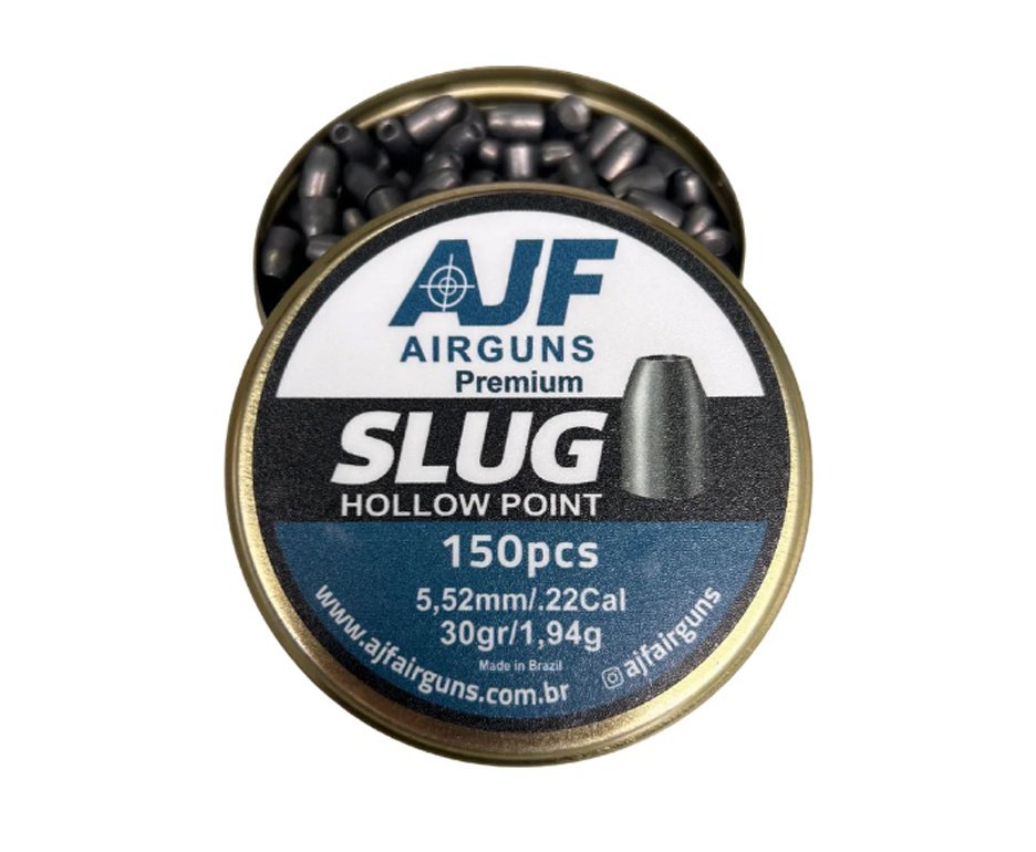 Chumbinho Ajf Airgun Slug Hollow Point 5.52mm 30gr 150 un