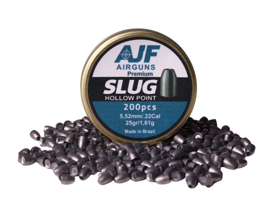 Chumbinho Slug Hollow Point 5.52mm 1,61g 25gr 200un AJF Airguns