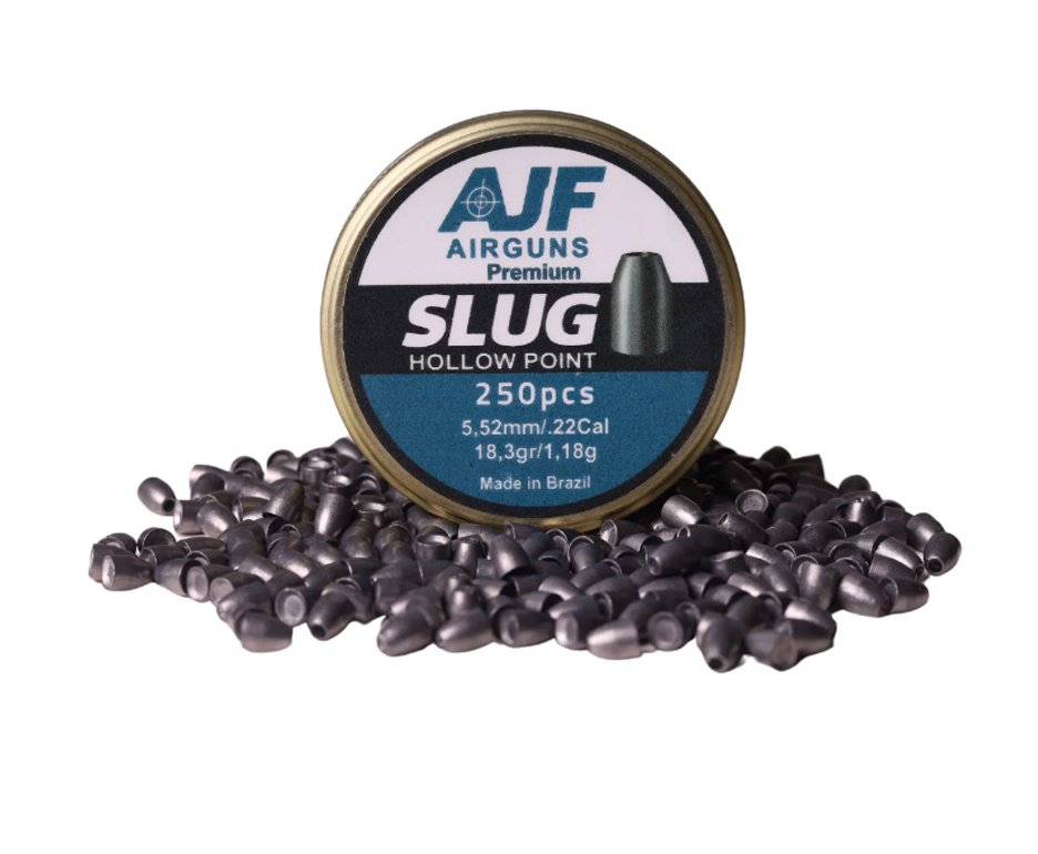 Chumbinho Ajf Airgun Slug Hollow Point 5.52mm 18,3gr 250 un