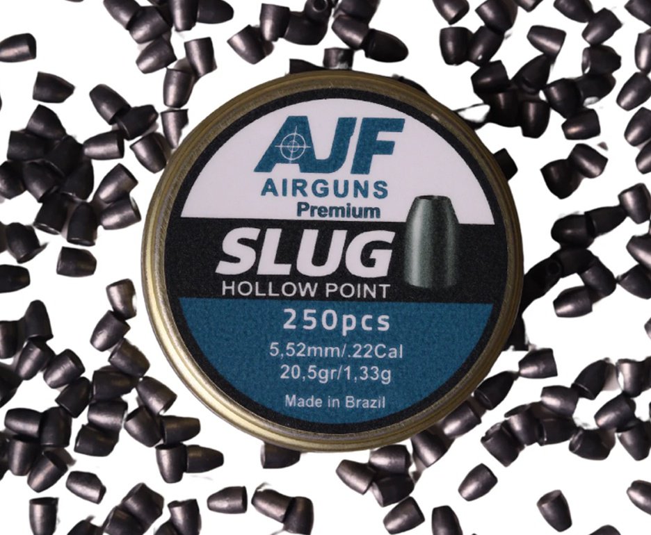 Chumbinho Ajf Airgun Slug Hollow Point 5.52mm 20,5gr 250 un