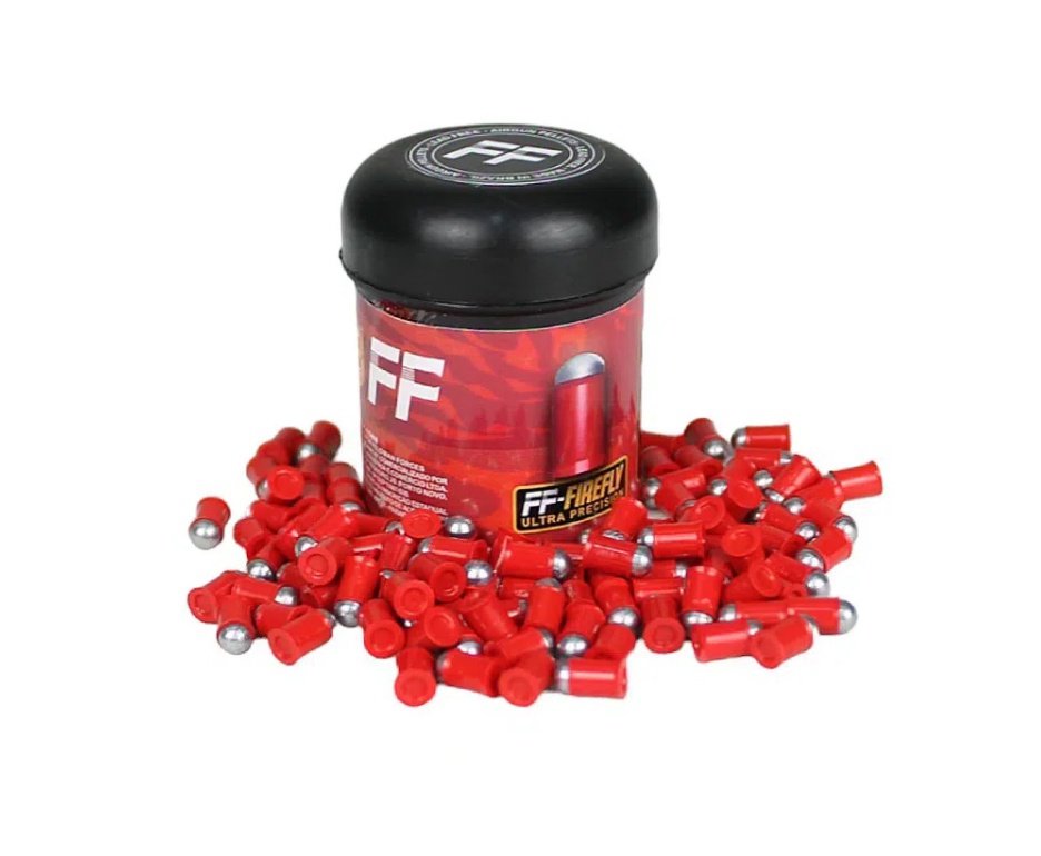 Kit 04 Cx Chumbinho FF Hell boy Short 5,40gr Cal 4.5 Alta penetração 100und + Chumbinho FF Firefly