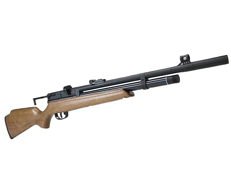 Carabina de Pressão Beeman PCP 1332 Raider 6,35mm Madeira - Rossi + Bomba