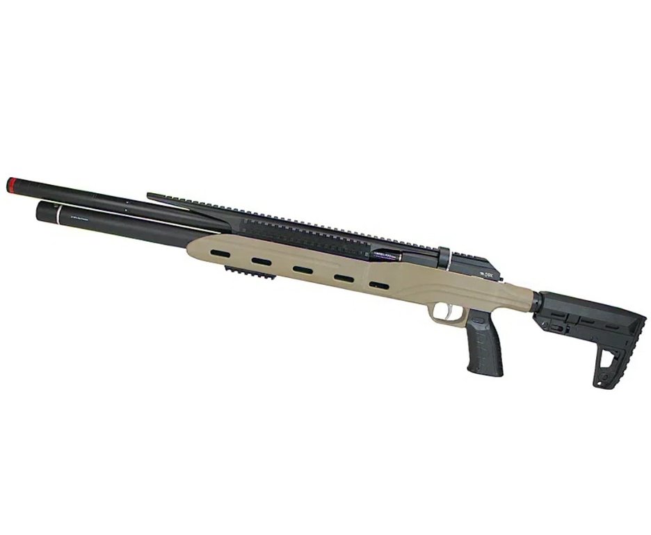 Carabina PCP Semi-Auto M50 Tempesta Desert 5,5mm QGK/SPA Artemis + Bipe Harris + Luneta 6-24x42