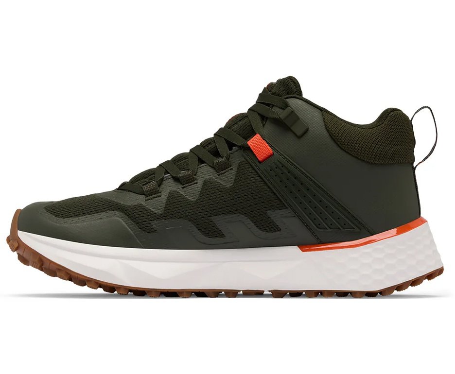 Bota Columbia Masculina Facet™ 75 Mid Outdry™  GreenScape/Red - Verde Musgo