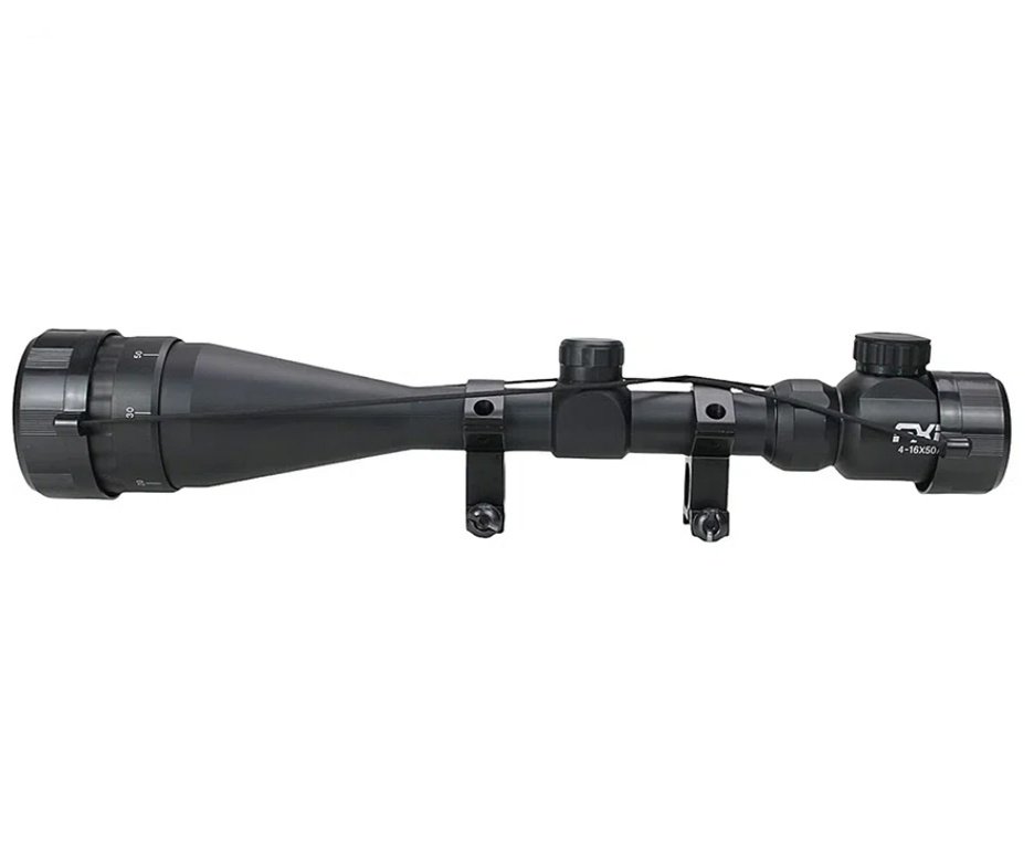 Carabina PCP Rossi T-REX Montecarlo Madeira Big Bore 6,35mm + Capa + Bomba + Chumbinho + Alvos + Luneta 4-16x50 + Kamuff 60ml + Bipe ajustável