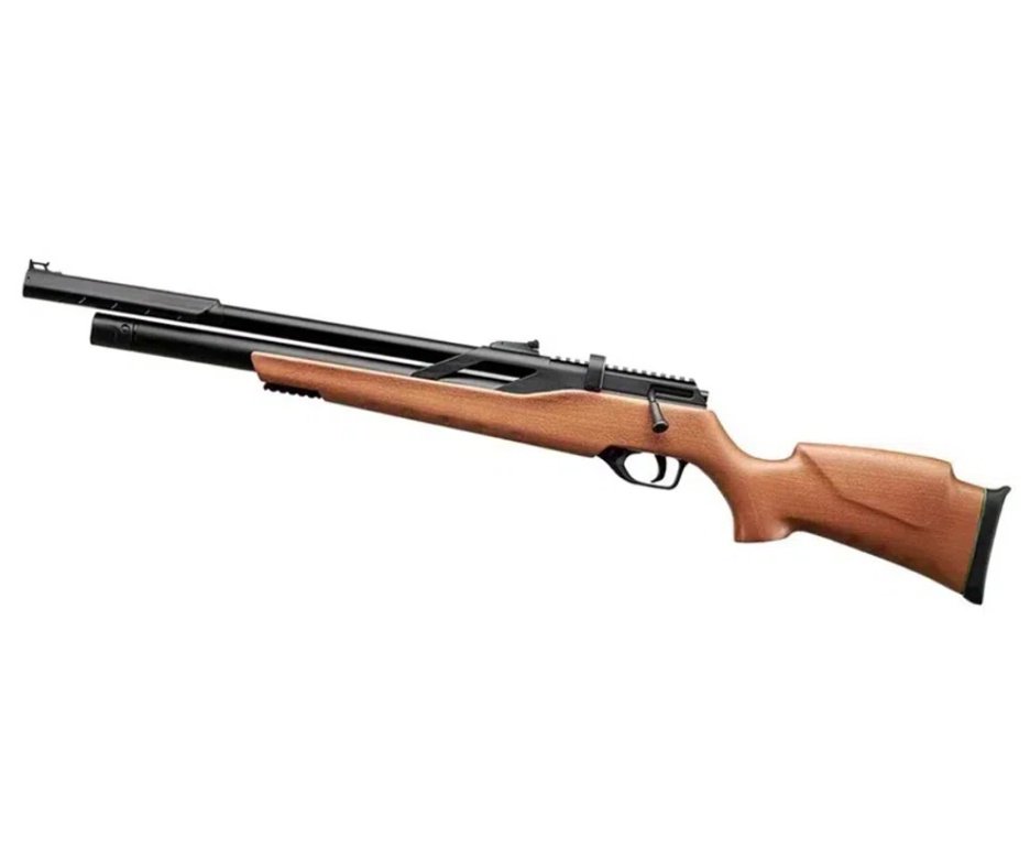 Carabina PCP Rossi T-REX Montecarlo Madeira Big Bore 6,35mm + Capa + Compressor
