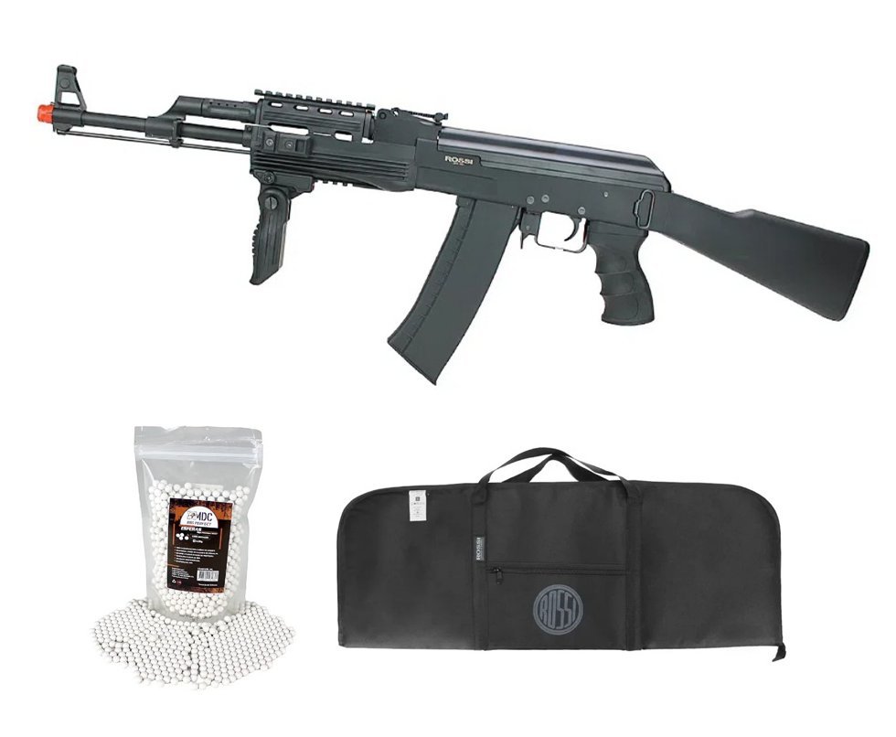 Rifle de Airsoft Neptune Sentinel AK Tactical AEG 6mm - Rossi + Capa + BBS