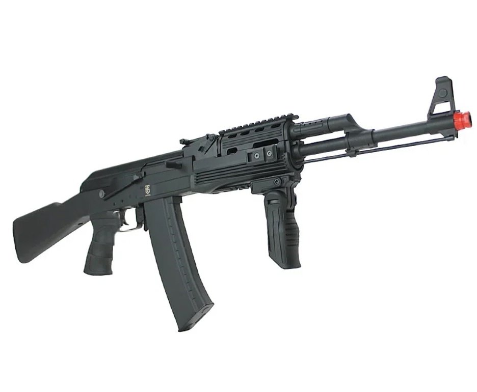 Rifle de Airsoft Neptune Sentinel AK Tactical AEG 6mm - Rossi + Capa + BBS + Red dot 1x30 + Alvos