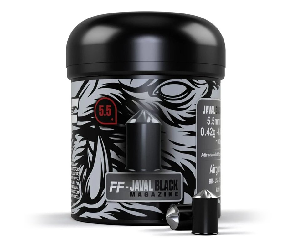 Chumbinho FF Javal black 5,5mm c/ 100 un - Fire Feldman