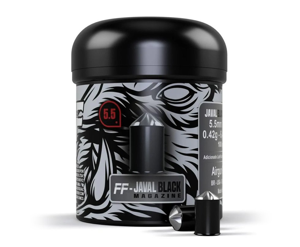 Chumbinho FF Javal black 5,5mm c/ 100 un - Fire Feldman