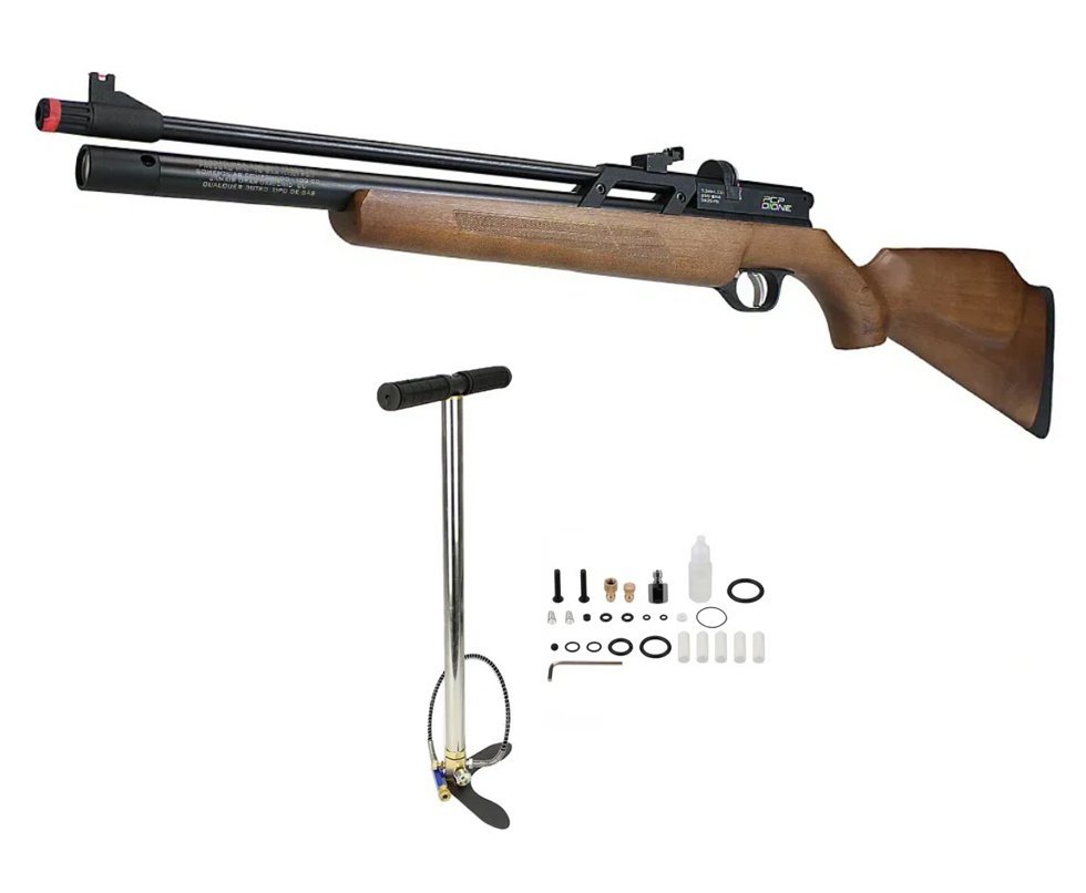Carabina de Pressão PCP Rossi Dione VR madeira 5,5mm - Rossi + Bomba