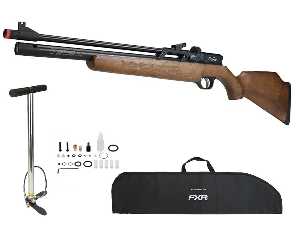 Carabina de Pressão PCP Rossi Dione VR madeira 5,5mm - Rossi + Bomba + Capa