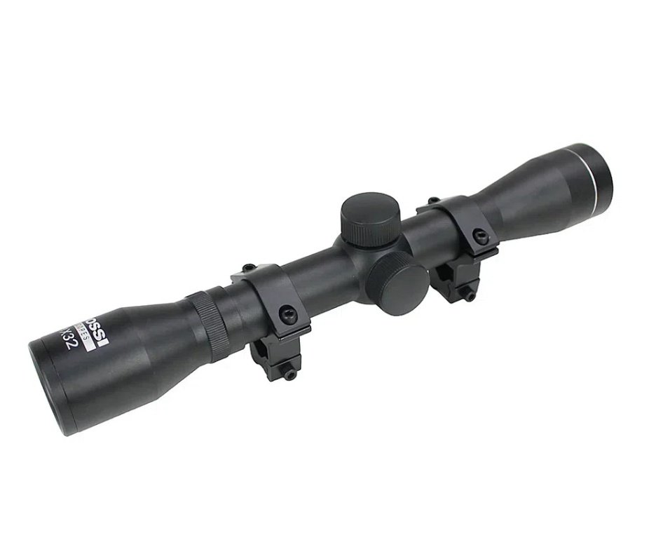 Carabina de Pressão PCP Rossi Dione VR madeira 5,5mm - Rossi + Bomba + Capa + Luneta 4x32 + Alvos + Chumbo + Desengripante / Anticorrosivo