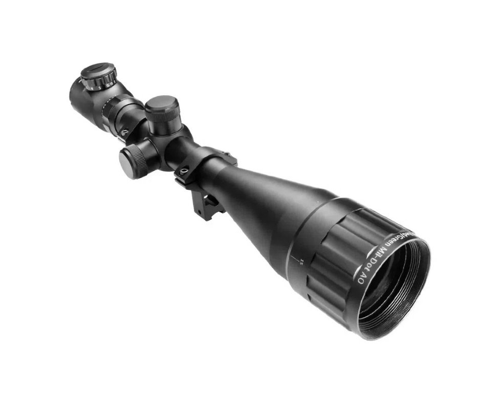 Carabina de Pressão PCP Rossi Dione VR madeira 5,5mm - Rossi + Bomba + Capa + Luneta 6-24x50 + Alvos
