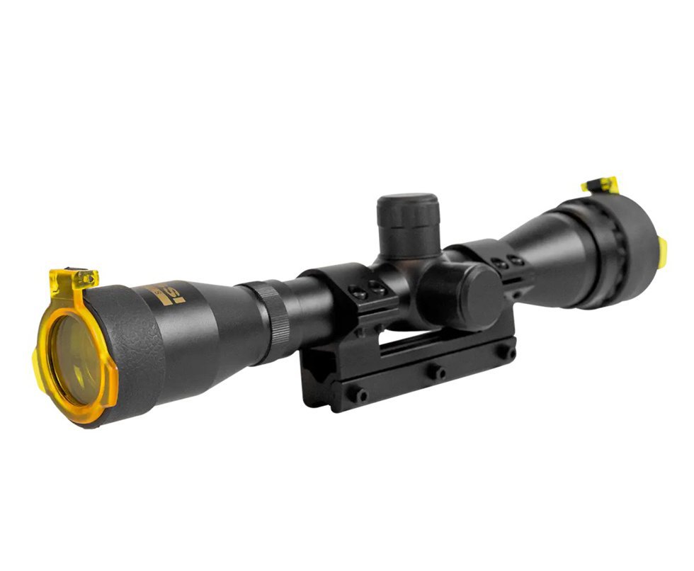 Luneta Gold Crown 4x32 Rossi Mount Unico Alto 11mm (3/8") - Rossi