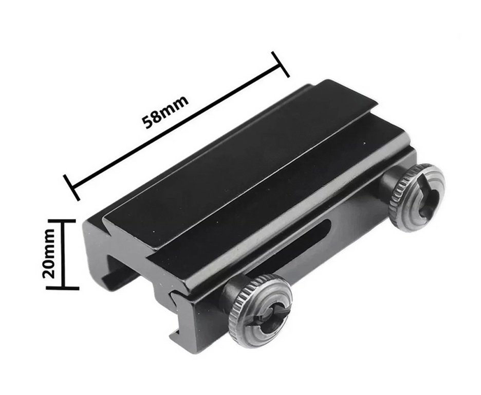 Adaptador de Trilho Rossi - 3/8 para 7/8 Pequeno