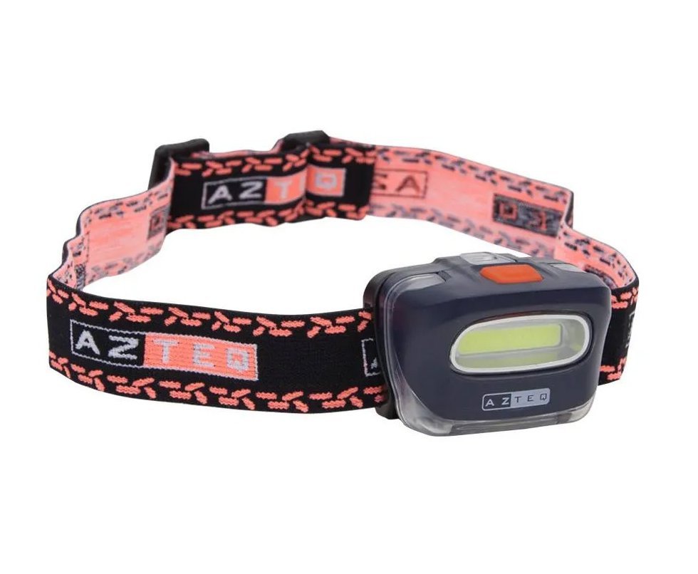 Lanterna de cabeça LED COB Azteq Kashina 140 lúmens Alcance de até 30m e 2 Modos de Iluminação