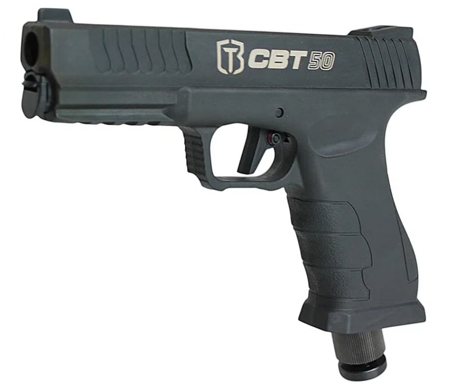 Pistola Home Defense CO2 CBT-50 Cal .50 HDP LDL - Combat + Co2 + Esferas de Alumínio  + Case