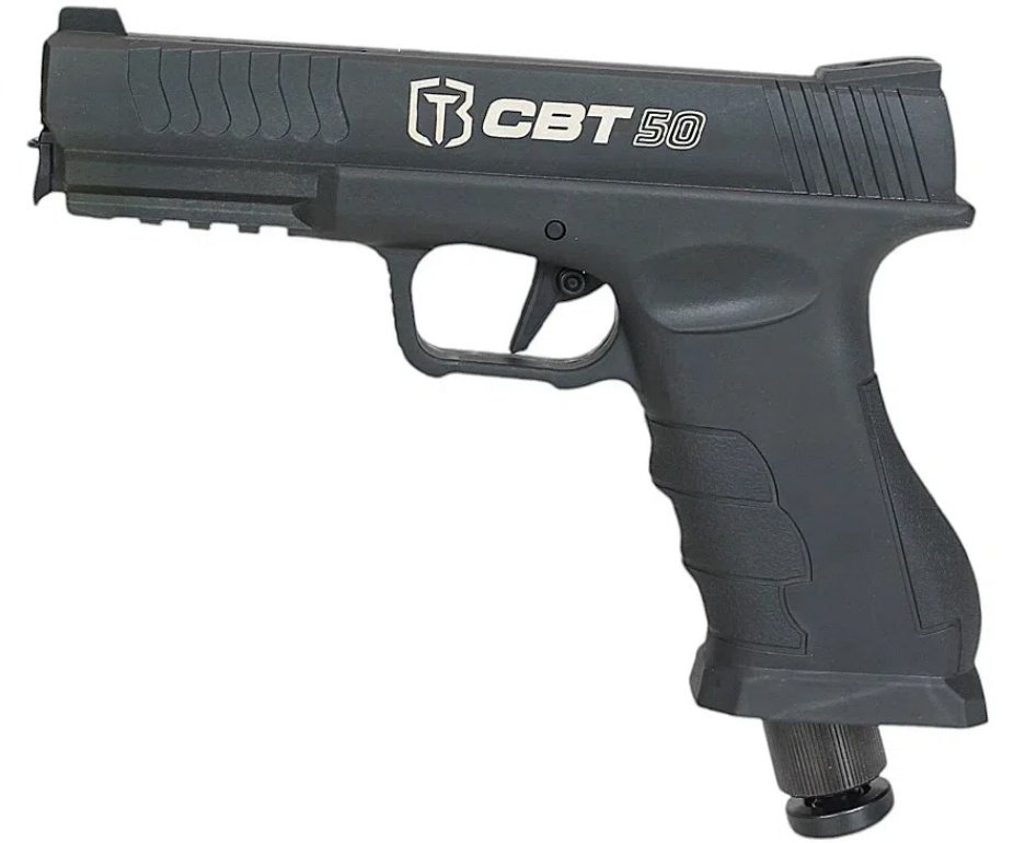 Pistola Home Defense CO2 CBT-50 Cal .50 HDP LDL - Combat + Co2 + Esferas de Alumínio  + Case