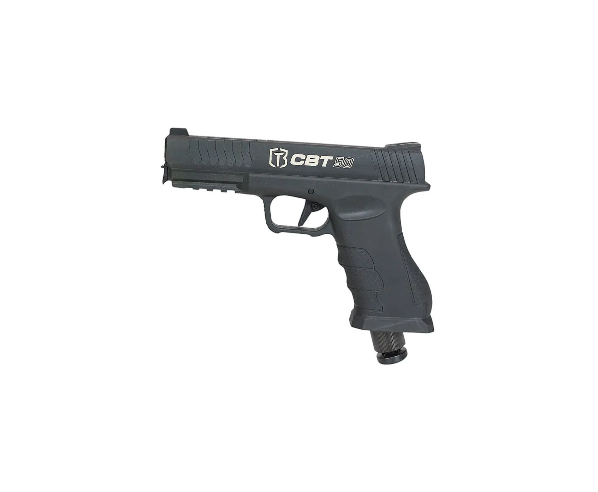 Pistola Home Defense CO2 CBT-50 Cal .50 HDP LDL - Combat + Co2 + Esferas de Borracha + Esferas de Alumínio + Case + Alvos + Laser
