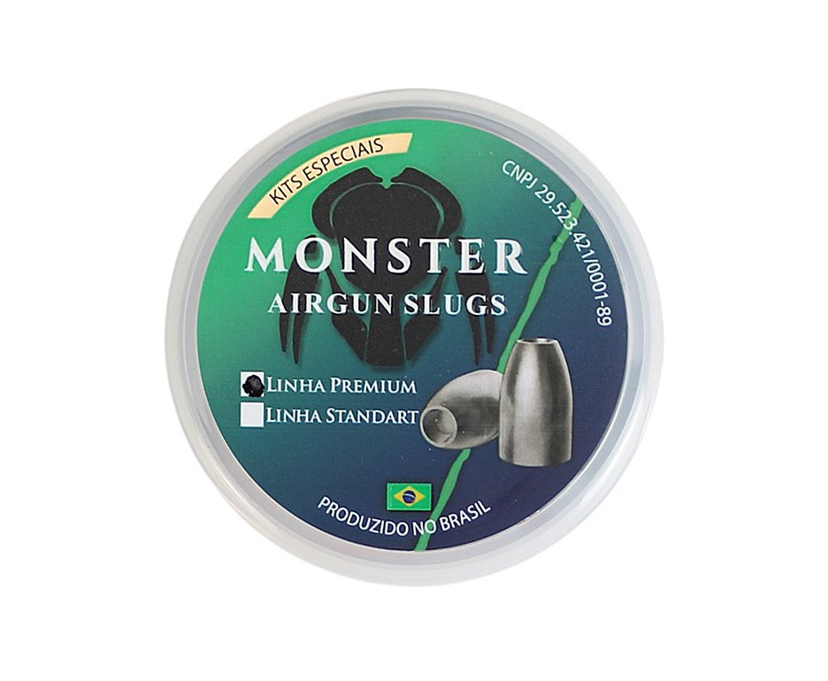 Chumbinho Slug Monster Kit de Teste 18gr a 21gr