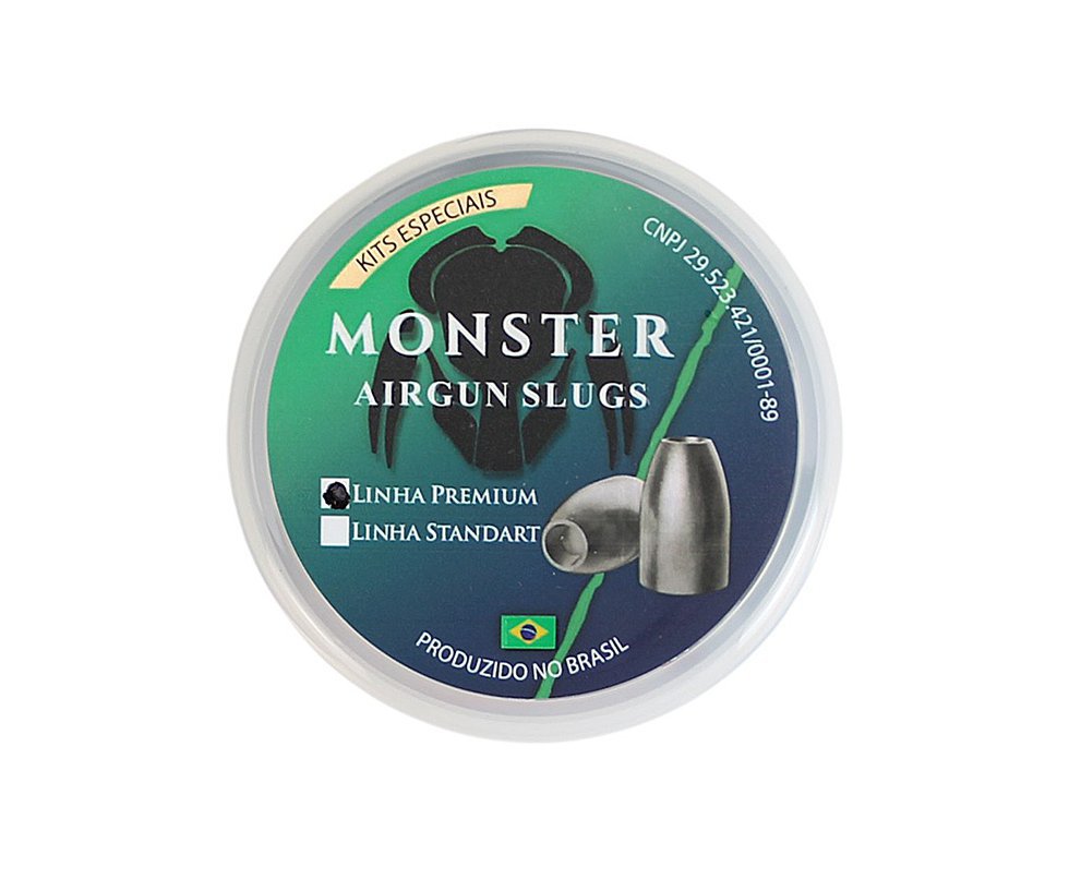 Kit de Teste Chumbinho Slug Monster 5,5mm 18 a 18,80gr Press GEN2 - 280un