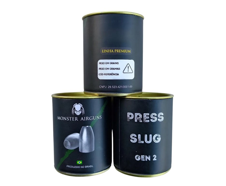 Chumbinho Slug Monster 26,60gr 6,355 REF 65P - 150un.