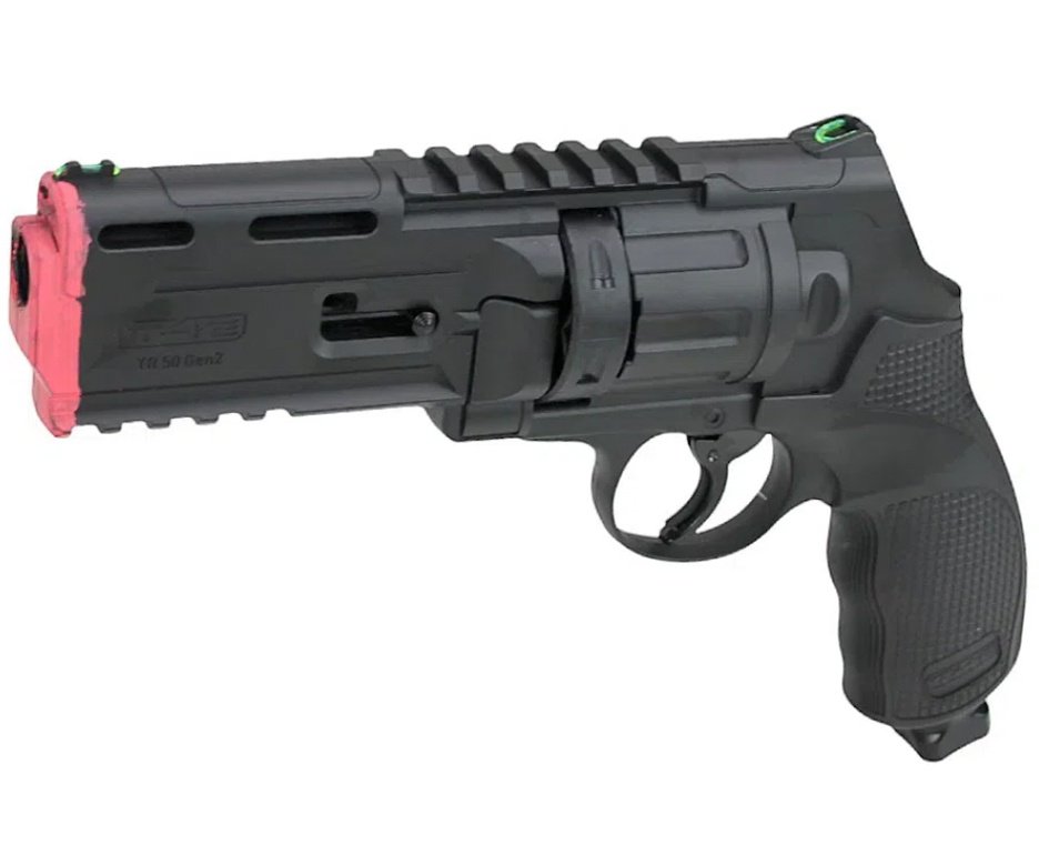 Revólver de Pressão CO2 HDR T4F .50 GEN2 Defense Umarex LTL + Munição Strike Fury + Co2 + Case + Laser