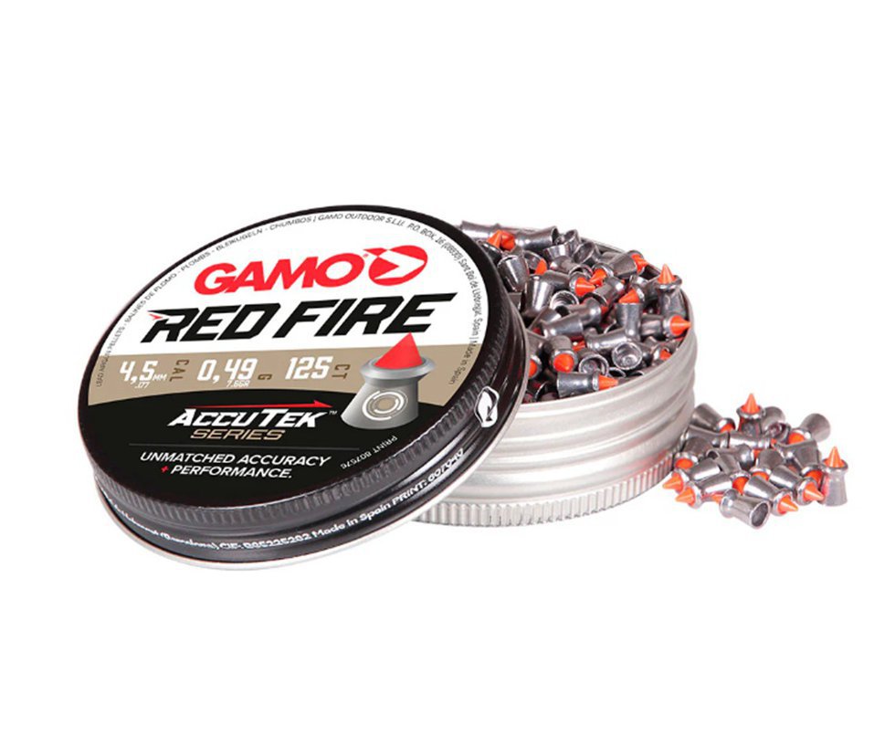 Chumbinho Gamo Red Fire Accu Tek Series 4,5mm 0,51g 7,8gr - 125un
