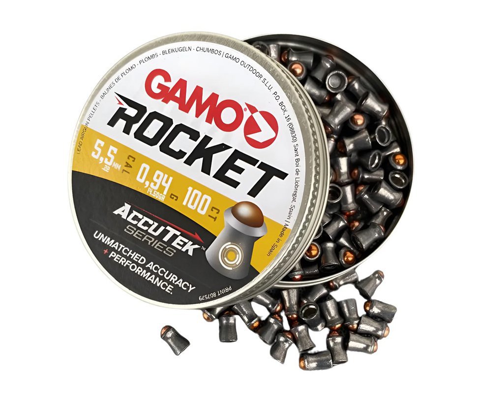 Chumbinho Gamo Rocket Accu Tek Series 5,5mm 14,5gr- 100un