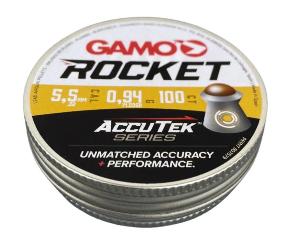 Chumbinho Gamo Rocket Accu Tek Series 5,5mm - 100un