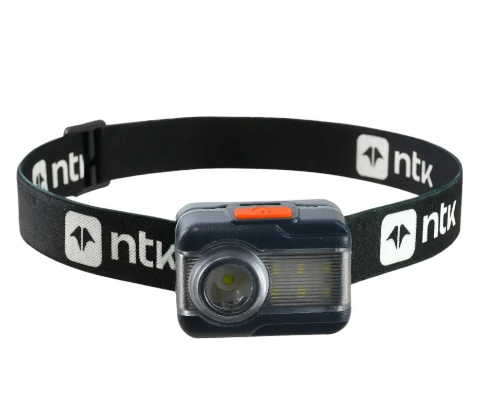 Lanterna de Cabeça NTK Dual 400 Lumens com Carregamento Híbrido