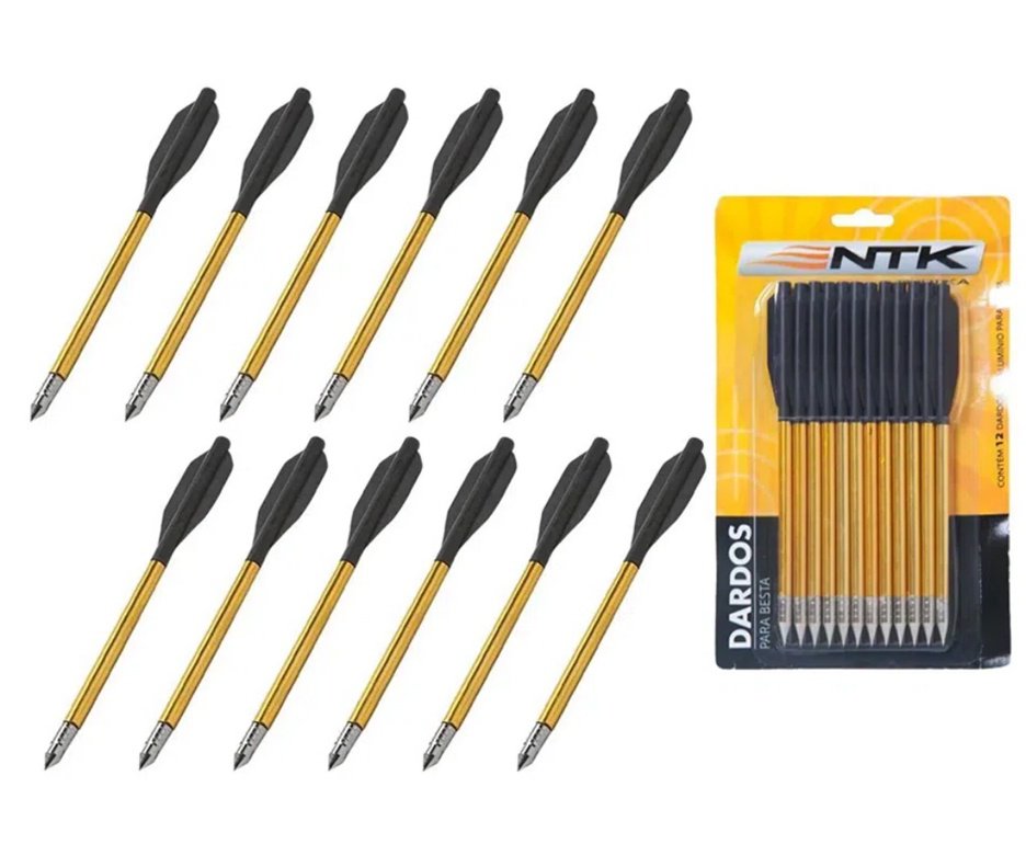 Besta / Balestra Recurvo 80lbs Mk-80A4PL Man Kung + Kit 12 Setas de Alumínio + Alvos
