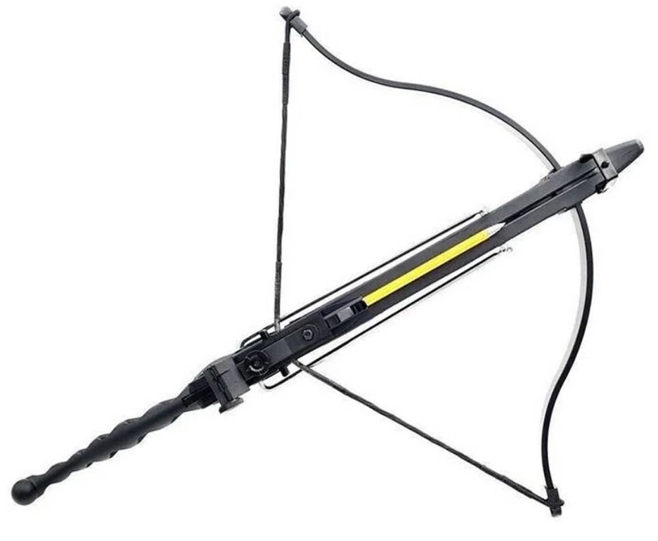 Besta / Balestra 80 libras Cobra Black Polímero - EK Archery + Kit 12 Setas + Alvos