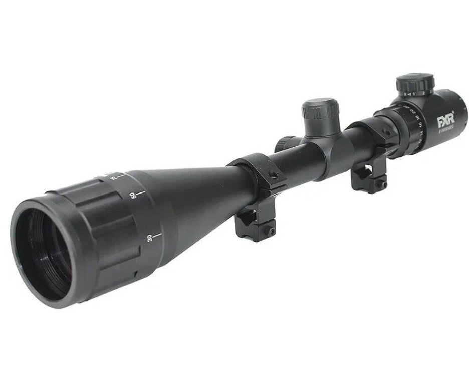 Carabina Pressão PCP Rossi T-REX 6.35mm Big Bore - Rossi + Luneta 6-24x50 + Alvos + Desengripante / Anticorrosivo