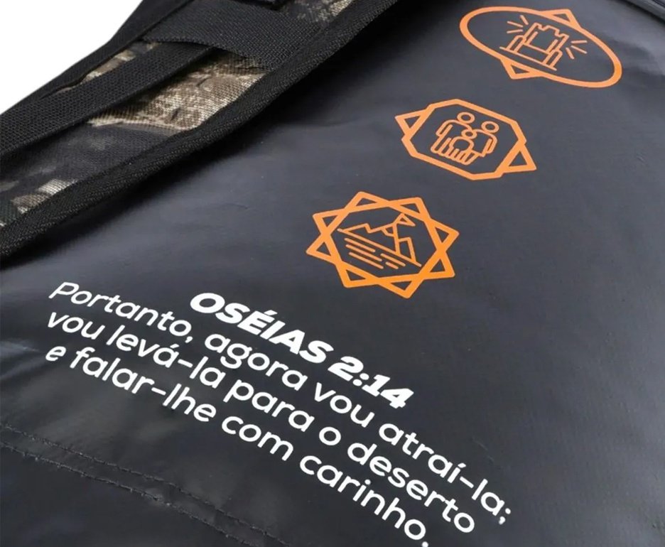 Duffle Lgnd 50L Preto e Camuflado  - Nautika