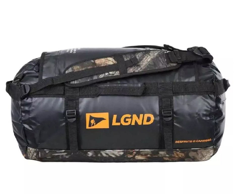 Duffle Lgnd 50L Preto e Camuflado  - Nautika