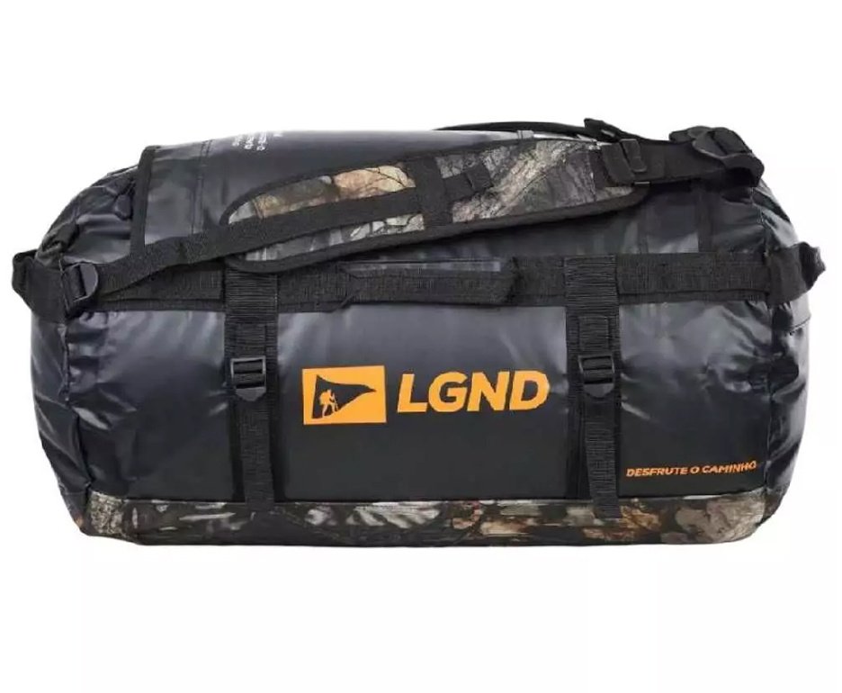 Duffle Lgnd 50L Preto e Camuflado  - Nautika