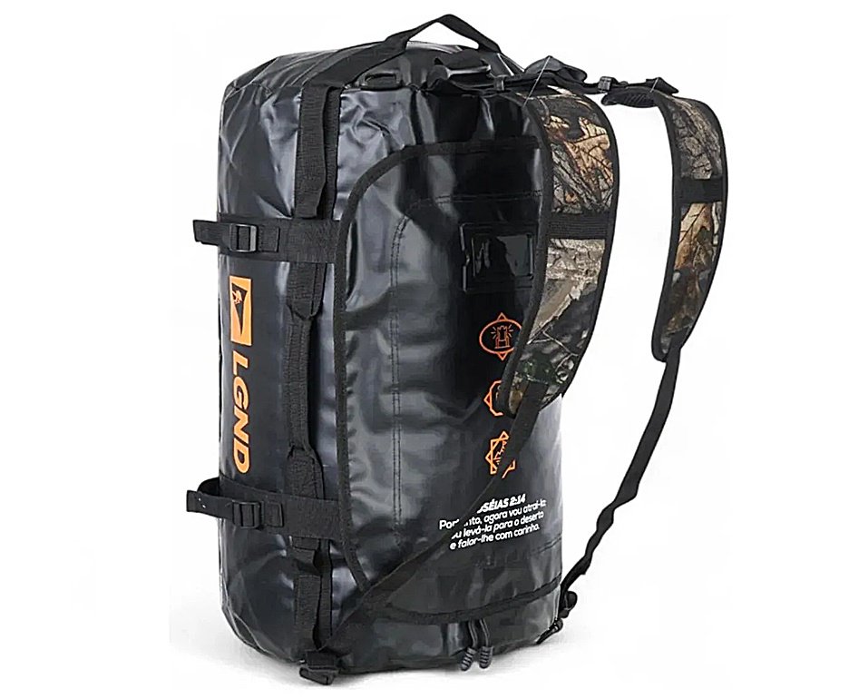 Duffle Lgnd 50L Preto e Camuflado  - Nautika