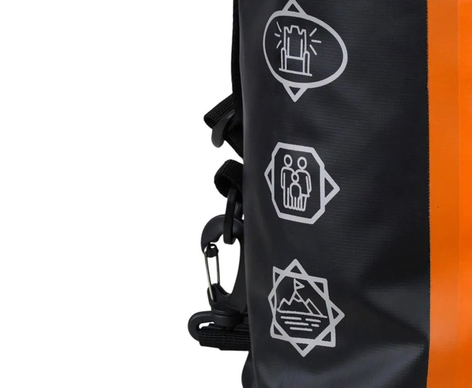 Duffle Lgnd 50L Preto e Camuflado  - Nautika