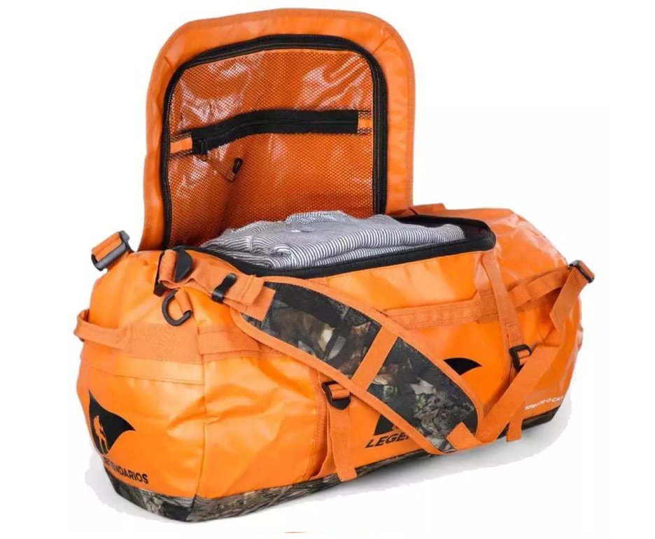 Duffle Bag NTK 50L Laranja e Camuflado  - Nautika