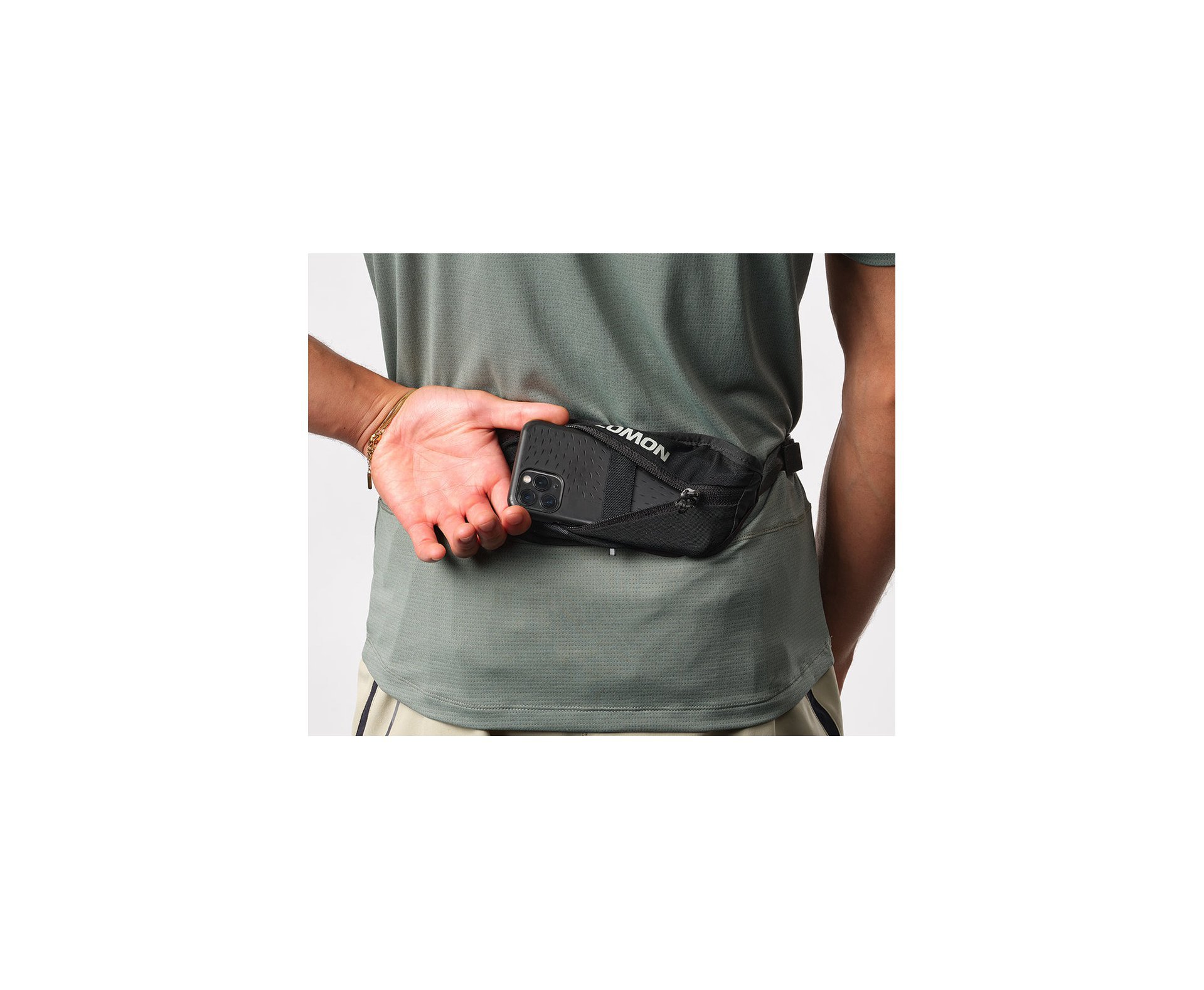 Cinto Esportivo Salomon Active Sling Belt Black/Metal