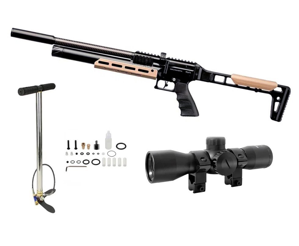 Carabina PCP Artemis AP900 Explorer 5,5mm - Artemis + Luneta 4x32 + Bomba