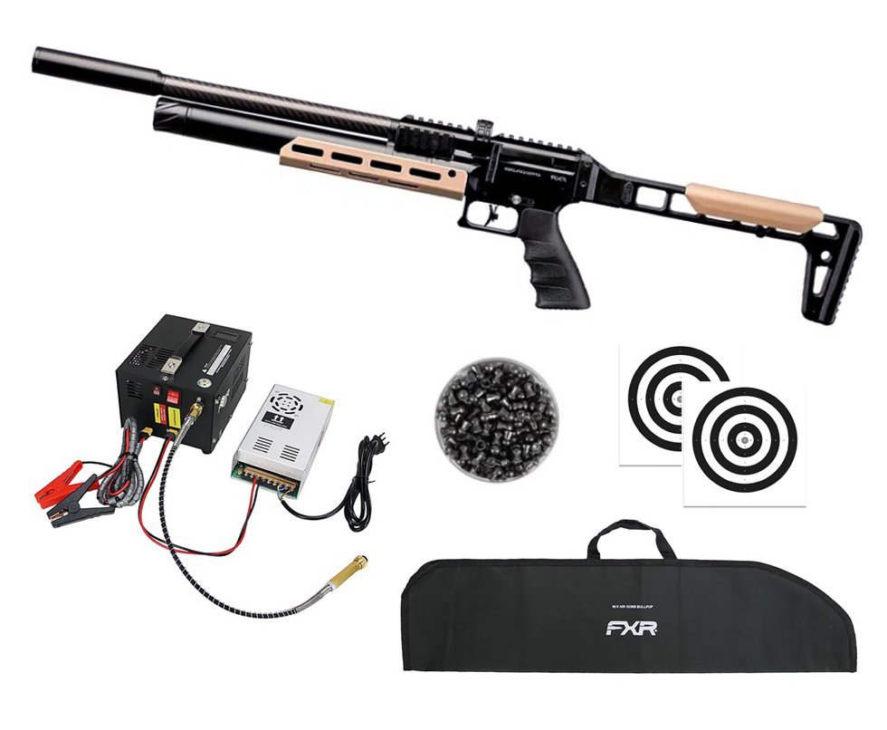 Carabina PCP Artemis AP900 Explorer 5,5mm - Artemis + Compressor Portátil Trivolt Compact + Chumbos + Capa + Alvos