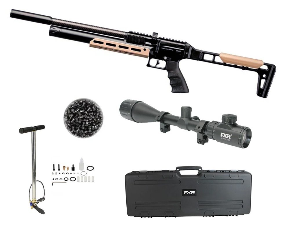 Carabina PCP Artemis AP900 Explorer 5,5mm - Artemis + Luneta 6-24x50 + Bomba + Case + Chumbo