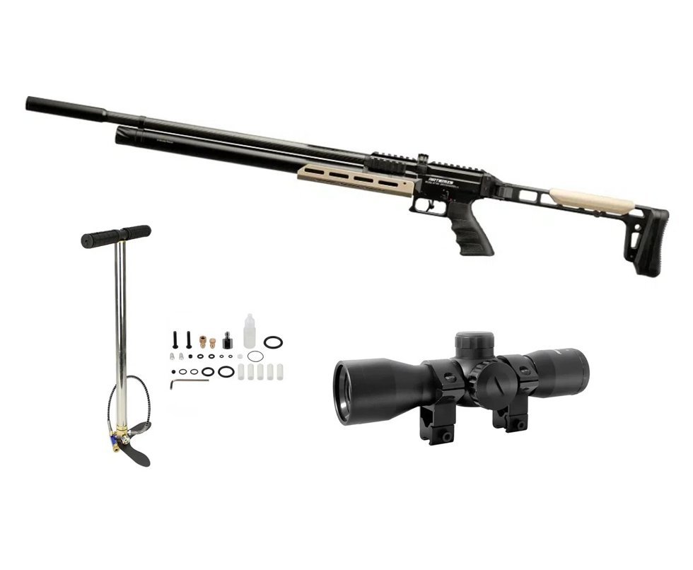 Carabina PCP Artemis AP1000 Nomad 5,5mm - FXR Artemis + Luneta 4x32 + Bomba